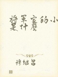 将军家的小娘子是什么