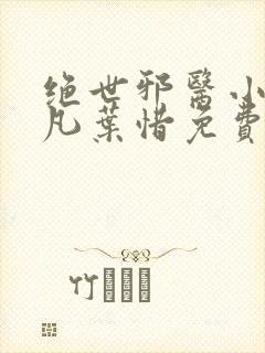 绝世邪医小说林凡叶惜免费阅读全文