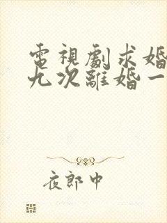 电视剧求婚九十九次离婚一秒钟全集