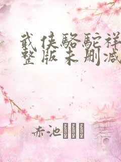 武侠骆驼祥子完整版未删减小说