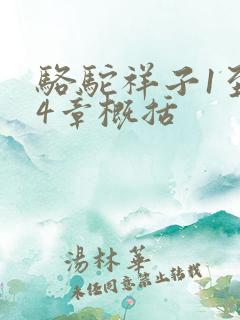 骆驼祥子1至24章概括