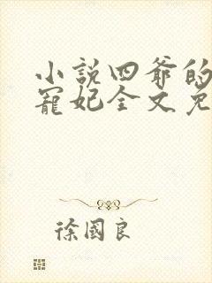 小说四爷的心尖宠妃全文免费阅读