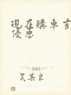 现在购车有什么优惠