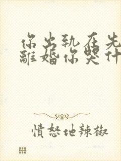 你出轨在先,我离婚你哭什么txt下载