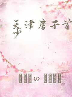 天津房子首付多少