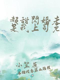 超甜闪婚老公竟是我上司免费阅读