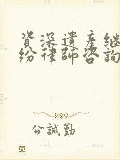 资深遗产继承纠纷律师咨询