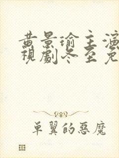 黄景瑜主演的电视剧冬至免费观看