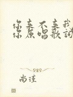 你来不来我都等你原唱歌词