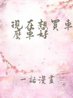 现在想买车买什么车好