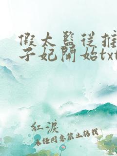 假太监从推倒太子妃开始txt免费阅读