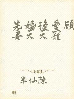 先婚后爱顾少娇妻天天宠