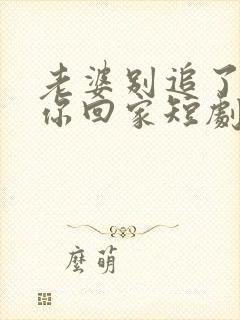 老婆别追了我跟你回家短剧免费观看全集