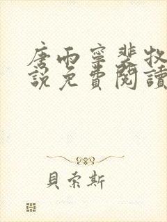 唐雨宁裴牧野小说免费阅读最新章节