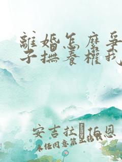 离婚怎么争夺孩子抚养权我是男方