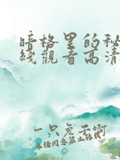 暗格里的秘密在线观看高清