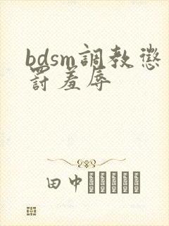 bdsm调教惩罚羞辱