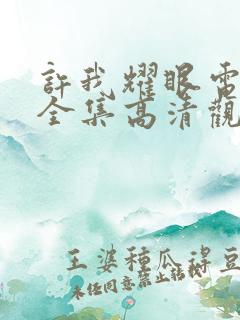 许我耀眼电视剧全集高清观看