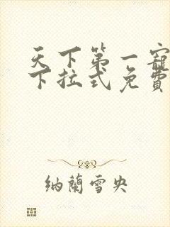 天下第一宠漫画下拉式免费全集