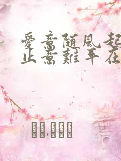 爱意随风起,风止意难平在线观看