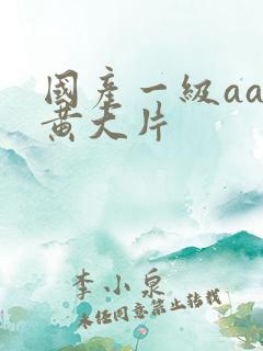 国产一级aa特黄大片