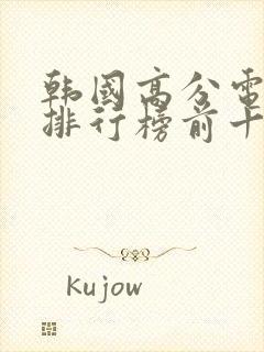 韩国高分电视剧排行榜前十名