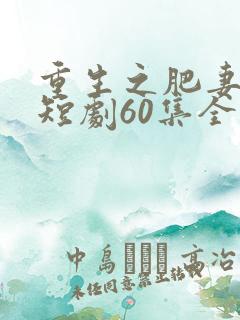 重生之肥妻逆袭短剧60集全