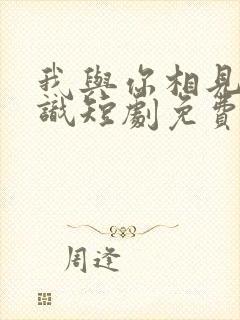 我与你相见不相识短剧免费观看全集