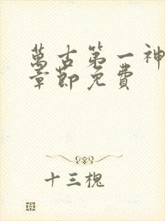 万古第一神最新章节免费