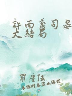 许南鸢司晏后续大结局