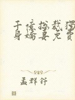 千亿总裁独宠替身娇妻免费完整版