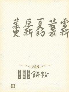 叶辰夏若雪今天更新的最新章节