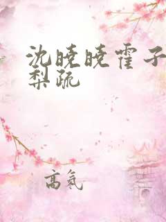 沈晓晓霍子枭许梨疏