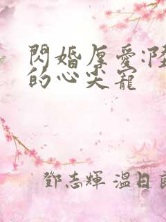 闪婚厚爱:陆少的心尖宠