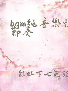 bgm纯音乐快节奏