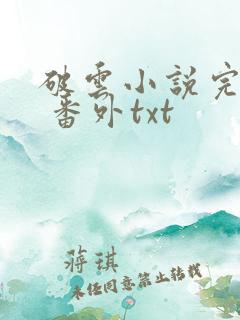 破云小说完整版 番外txt