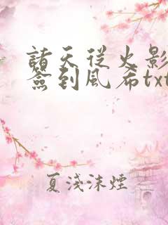 诸天从火影开始签到风希txt