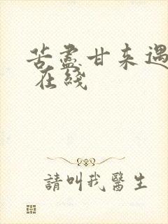 苦尽甘来遇见你 在线