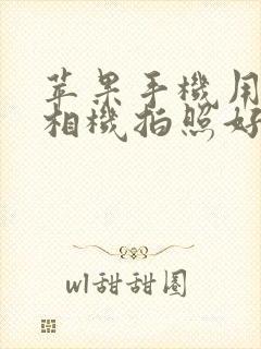 苹果手机用什么相机拍照好看