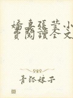 娇妻张莹小说免费阅读全文