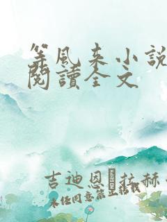 等风来小说免费阅读全文