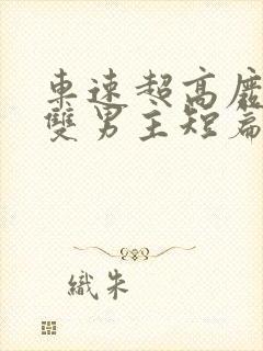 车速超高废文的双男主短篇小说