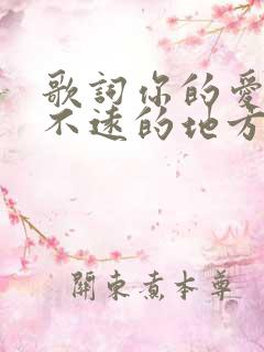 歌词你的爱总在不远的地方等着我