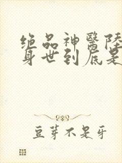 绝品神医陆逸的身世到底是什么