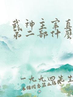 武神主宰真人版第二部什么时候出