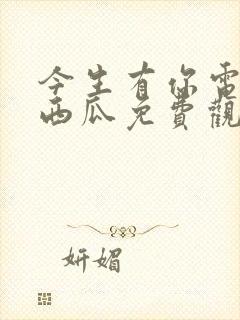 今生有你电视剧西瓜免费观看