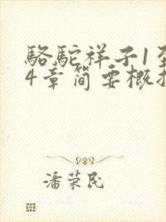 骆驼祥子1至24章简要概括