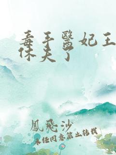 毒手医妃王爷被休夫了