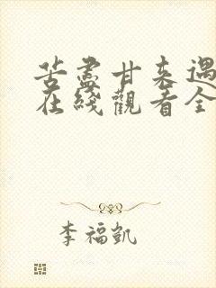 苦尽甘来遇见你在线观看全集完整