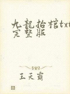 九龙抬棺txt完整版